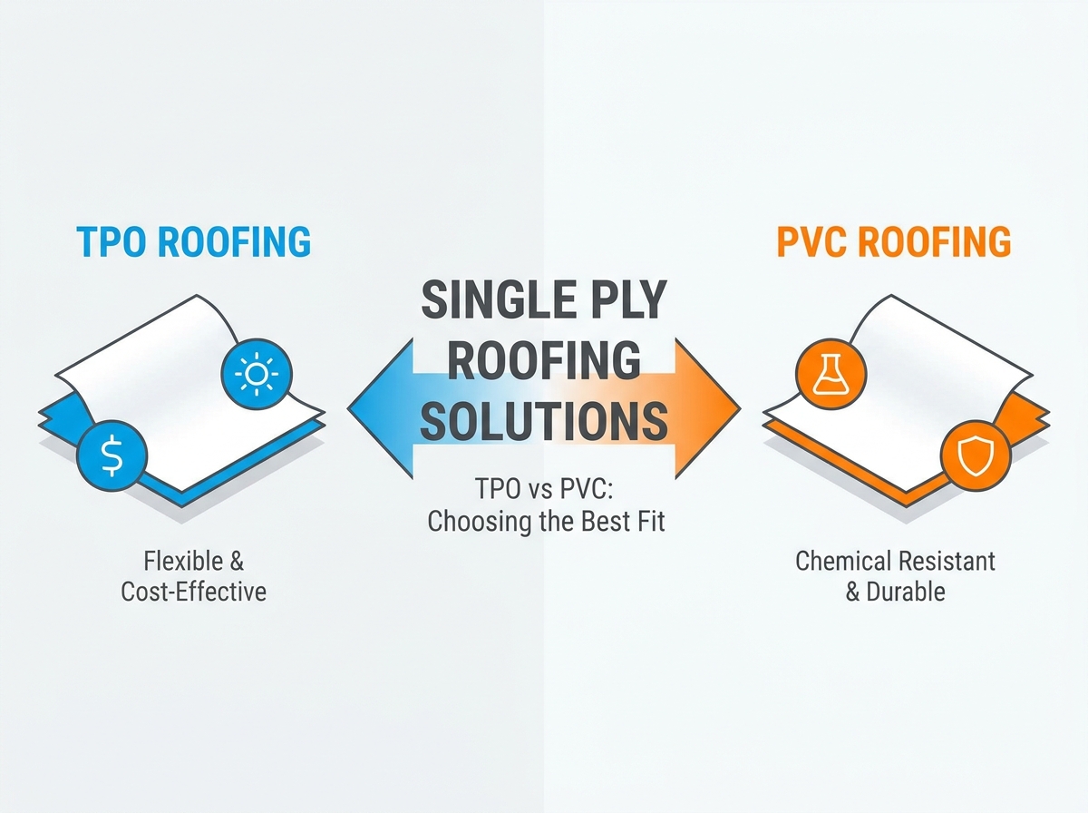 TPO vs PVC: Escolhendo o Melhor Ajuste